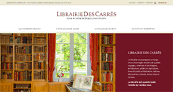 Desktop Screenshot of librairiedescarres.com