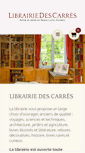 Mobile Screenshot of librairiedescarres.com